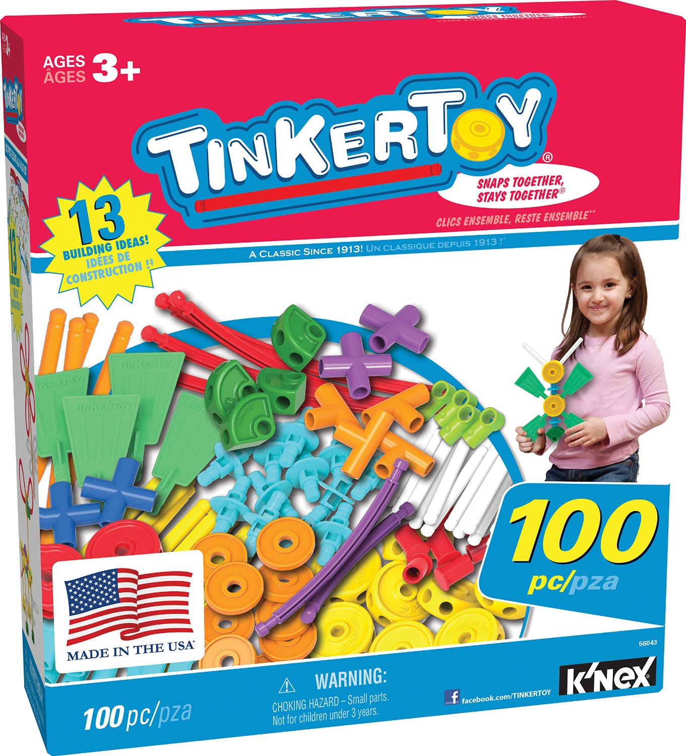 Tinkertoy 100 Piece Essentials Value Set Only $18! (55% Off!)