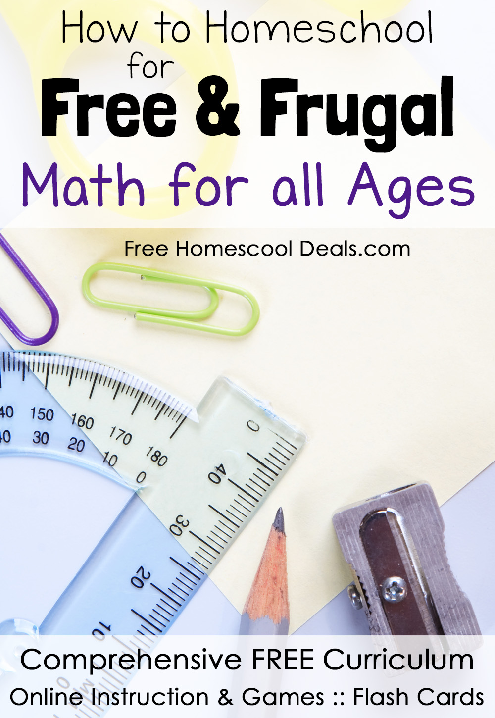 How to Homeschool for Free and Frugal: Math for All Ages