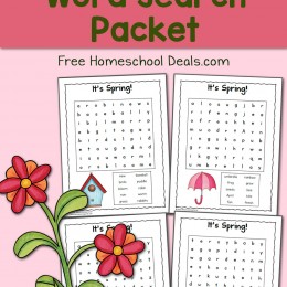 Spring Word Search Packet