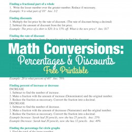 Math Conversions