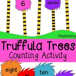 FREE Truffula Trees Counting Pack