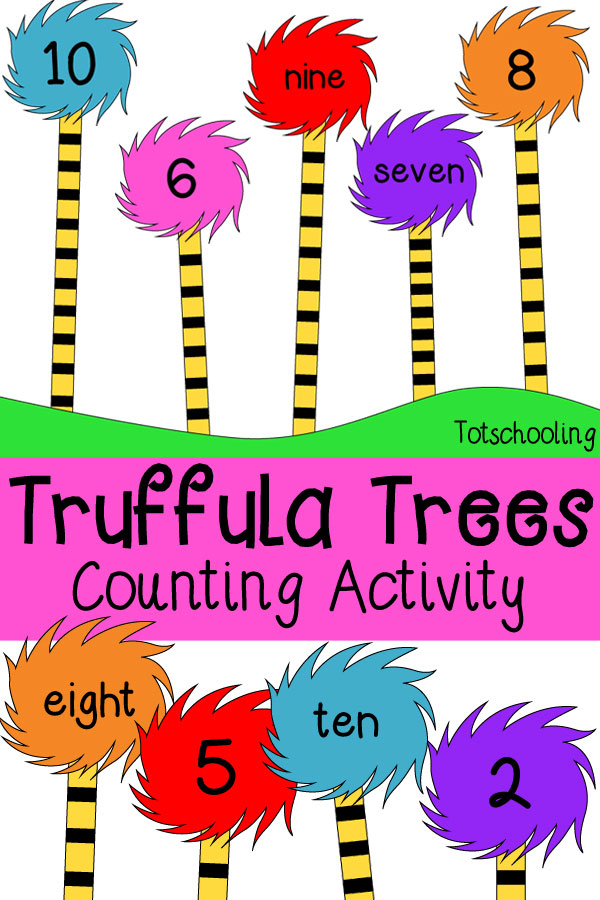 FREE Truffula Trees Counting Pack