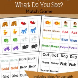 FREE Brown Bear Matching Game