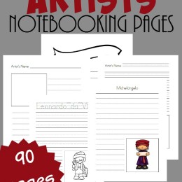 FREE Artists Notebooking Pages