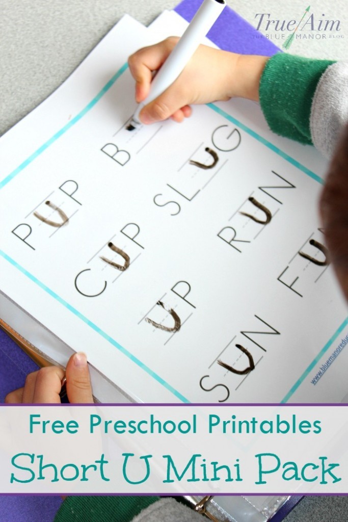 FREE Short U Printables