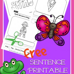 FREE Spring Sentence Printables