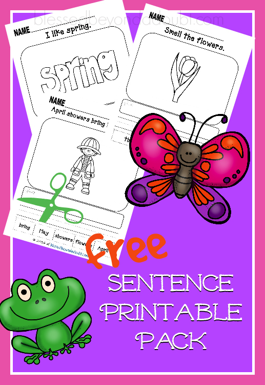 FREE Spring Sentence Printables