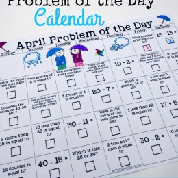 FREE Problem of the Day Printables