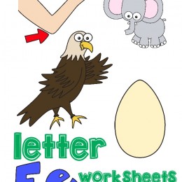 FREE 7 PAGE LETTER E PACK (Instant Download)