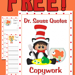 FREE Dr. Seuss Copywork Pages