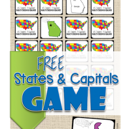 FREE States and Capitals Game