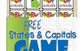 FREE States and Capitals Game