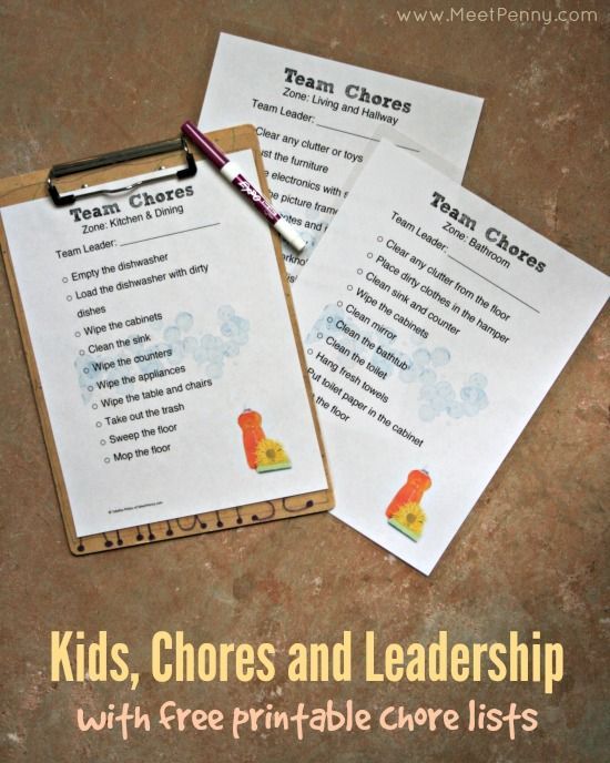 FREE Kids CHores and Leadership Pack