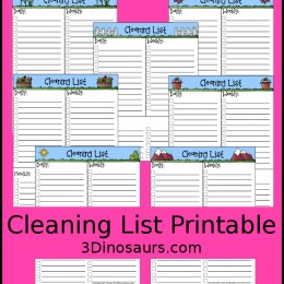 FREE Spring Cleaning Printables