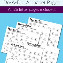 FREE Alphabet Dot pages