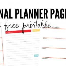 FREE Personal Planner Pages