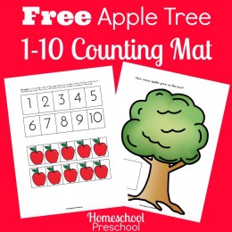 FREE 10 Apples on Top Printable