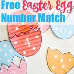 FREE Easter Number Match