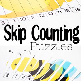 FREE Skip Counting puzzles