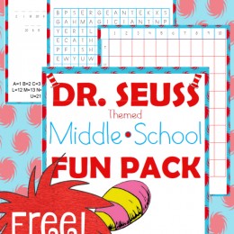 FREE Middle School Dr. Seuss Pack