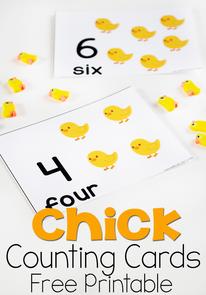 FREE Chick Counting Cards