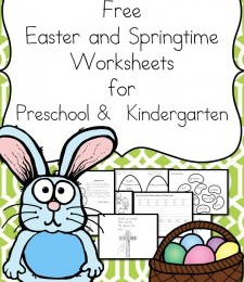 FREE Easter and Springtime Worksheets for PreK- K