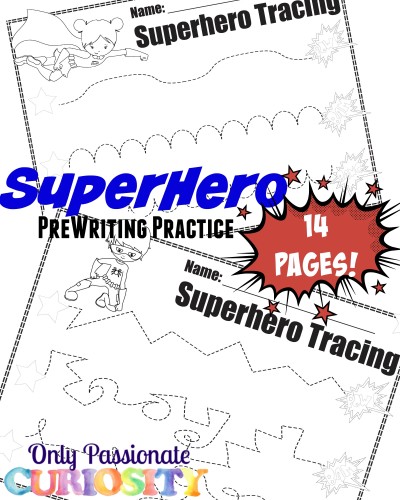 FREE Super Hero Writing Pack