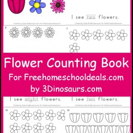 FREE SPRING FLOWER COUNTING BOOK (Instant Download)