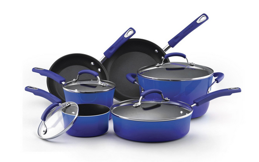 Rachael Ray Porcelain Enamel 10-Piece Cookware Set Only $88.20! (Reg. $245!)