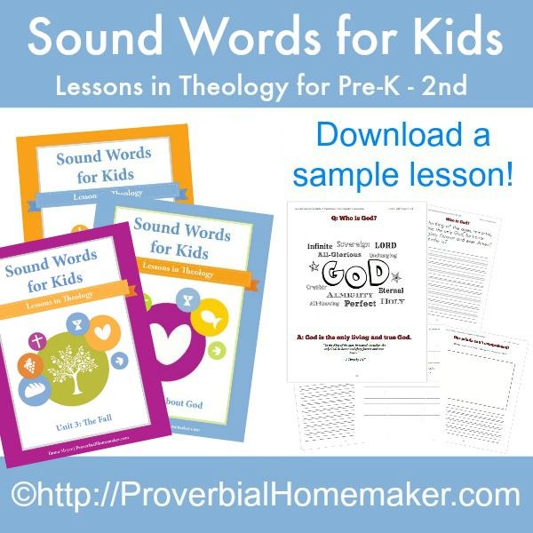 Free Sound Words for Kids Lesson