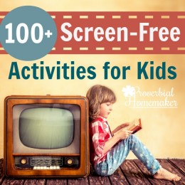 Free Screen-Free Activities List