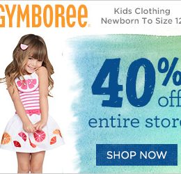 Free Shipping at Gymboree Today Only + 40% Off!