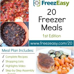 20 Freezer Meal Plan Only $7!