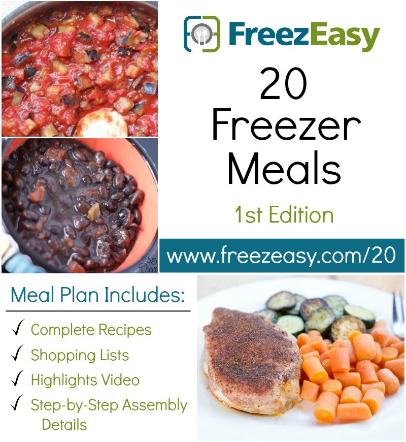 20 Freezer Meal Plan Only $7!