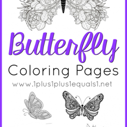 FREE Butterfly Coloring Pages
