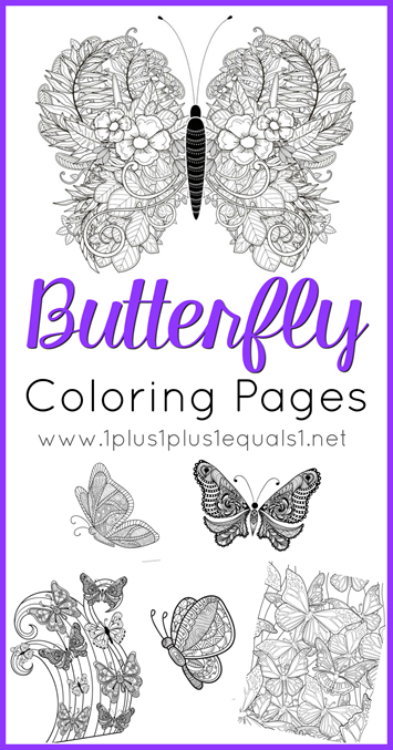 FREE Butterfly Coloring Pages