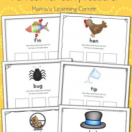 FREE Printable Rhyming Mats