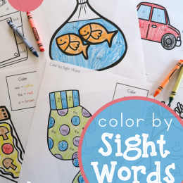 FREE Sight Word Coloring Pages