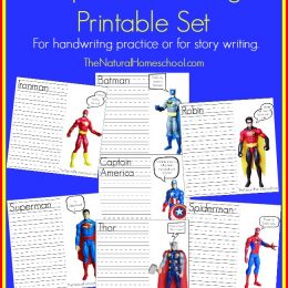 FREE Superhero Printables Set
