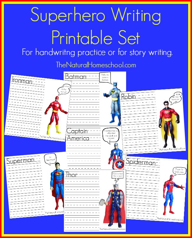 FREE Superhero Printables Set