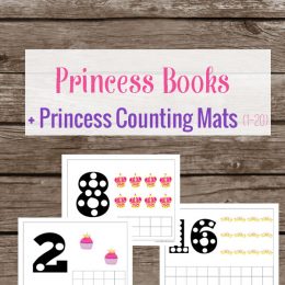 FREE Princess Counting Cards