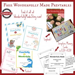 FREE Wonderfully Made Printables Pack