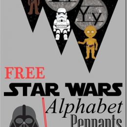 FREE Star Wars Alphabet Pennants