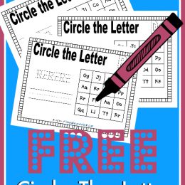 FREE CIrcle the Letter Printables