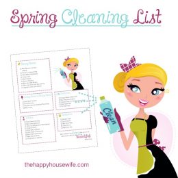 FREE Spring Cleaning List