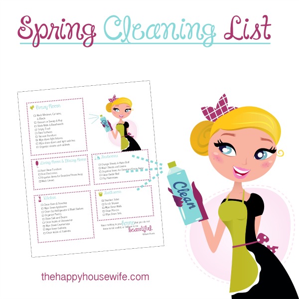 FREE Spring Cleaning List