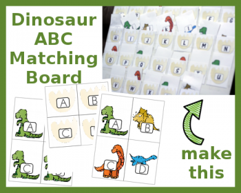 FREE Dinosaur Matching Activity Pack