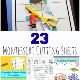 FREE Montessori Cutting Sheets