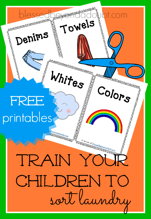 FREE Laundry Training Printables