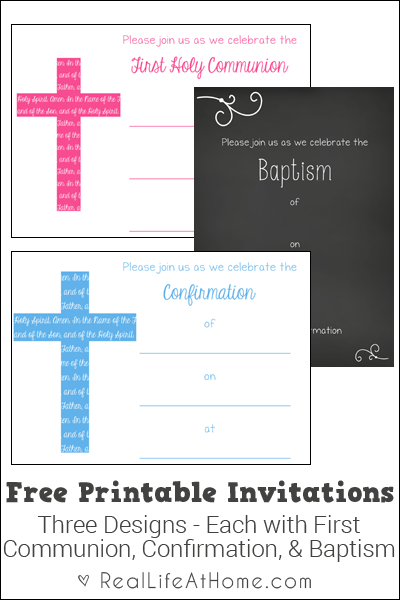 FREE Baptism Invitations